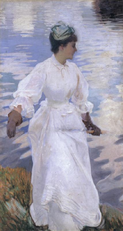John Singer Sargent Lady Fishing Mrs Ormond oil painting picture